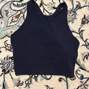 Athleta Conscious Cropped Bra Tank Navy M